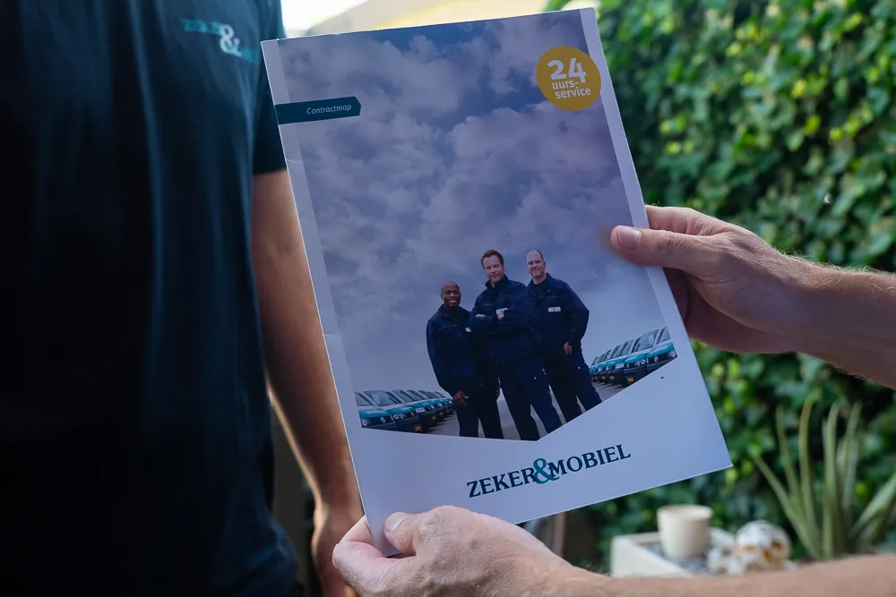 Informatiemap van het Zeker & Mobiel Servicecontract met de voorwaarden voor ontstopping